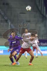 3. Liga; Erzgebirge Aue - FC Ingolstadt 04; Ognjen Drakulic (30, FCI) Zobel Tristan (25 Aue)