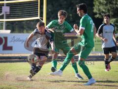 Freundschaftsspiel - Saison 2026/27 - TSV Ober/.Unterhaunstadt - FC Gerolfing  - Oliver Günther grau Ober./Unterh.stadt  - Valentin Sutner (Nr.6 - FC Gerolfing) - Atilla Demir (Nr.29 - FC Gerolfing) - Foto: Meyer Jürgen