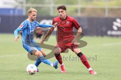 3. Liga; Testspiel; FC Ingolstadt 04 - 1. FC Heidenheim; Dennis Kaygin (10, FCI) Zweikampf Kampf um den Ball Scienza Leonardo (8 HDH)