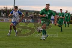 Bezirksliga - Saison 2023/2024 - TSV Gaimersheim - TSV Rohrbach  - Gabriel Weiss (Nr.32 - Gaimersheim) grün - Johannes Forsthofer weiss Rohrbach - Foto: Meyer Jürgen