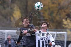 Bayernliga Nord - Saison 2026/27 - FC Ingolstadt 04 II - SV Fortuna Regensburg - Timo Hengmith weiss FCI - Lukas Schröder dunkel Regensburg -  Foto: Meyer Jürgen