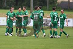 Bezirksliga - Saison 2024/25 - Freundschaftsspiel - SV Manching - TSV Gaimersheim -  Der 1:0 Führungstreffer durch - Stefan Müller (Nr.7 - SV Manching) - jubel -  - XXXXX - Foto: Meyer Jürgen