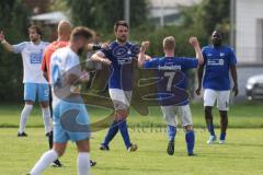 Kreisklasse - Saison 2024/25- TSV Großmehring - SV Oberstimm -  Der 1:0 Führungstreffer durch Sebastian Eisenberger blau Großmehring - jubel -  - Foto: Meyer Jürgen