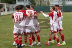 Kreisklasse - Saison 2024/25- Türk SV Ingolstadt - SV Stammham-  -  Der 0:2 Führungstreffer durch - Enis Kuqanaj weiss Türkisch per Fallrückzieher - jubel  - Foto: Meyer Jürgen