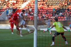 Toto Pokal - Saison 2022/2023 - FC Ingolstadt 04 - Türkspor Augsburg - Justin Butler (Nr.31 - FCI) - Batuhan Tepe (Nr.33 - Türkspor Augsburg) -  Foto: Meyer Jürgen