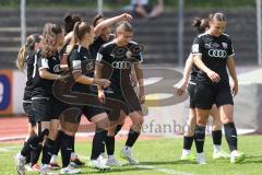 2. Bundesliga Frauen - Saison 2023/24 - FC Ingolstadt 04 Frauen - Turbine Potsdam - Der 1:0 Führungstreffer durch Samantha Stiglmaier (Nr.27 - FCI) - jubel - tor  - Foto: Meyer Jürgen