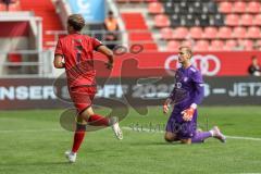 3. Liga; FC Ingolstadt 04 - 1. FC Schweinfurt 05; Tor Jubel Treffer 1:2 Yann Sturm (7, FCI) Torwart Stahl Toni (1 S05)