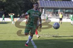 Kreisliga - Saison 2023/2024 - FC Gerolfing - Türk SV Ingolstadt - Halil Balaban rot Türk SV - Anastasios Porfyriadis grün Gerolfing - Foto: Meyer Jürgen