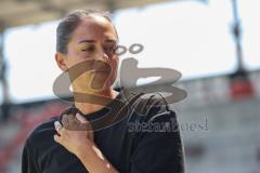 3. Liga; FC Ingolstadt 04 - Würzburger Kickers; vor dem Spiel Cheftrainerin Sabrina Wittmann (FCI)