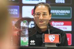 3. Liga; FC Ingolstadt 04 - Würzburger Kickers; nach dem Spiel Pressekonferenz Interview Cheftrainerin Sabrina Wittmann (FCI)