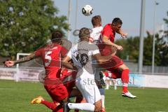 Bezirksliga - Saison 2023/2024 - TSV Gaimersheim - BC Attaching  - Markus Vollnhals (Nr.6 - Gaimersheim) - Patrick Huljina rot Attaching - Foto: Meyer Jürgen