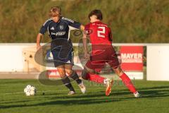 Kreisliga - Saison 2025/26- SV Zuchering - TV Münchsmünster - Yannick Stibbe rot Zuchering - Silas Wisser blau MÜ-Münster  - Foto: Meyer Jürgen