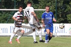 Kreisliga
 - Saison 2024/25- TSV Oberh./Unterhaunstadt - SV Kasing-  - Florian Diegl blau Oberh.stadt - Fabian Wölkhammer weiss Kasing - Foto: Meyer Jürgen