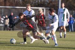 Bayernliga Nord - Saison 2024/25 - FC Ingolstadt 04 II - SC Eltersdorf - Valentin Hoti (Nr.6 - FCI U21) - Robin Renner weiss Eltersdorf - Foto: Meyer Jürgen