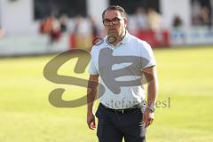 Toto-Pokal - VfB Forstinning - FC Ingolstadt 04; vor dem Spiel Rigo Hof, Scouting (FCI)