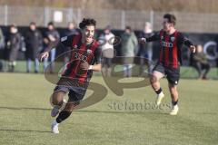 *** A-Junioren Bundesliga  - Saison 2025/26 - FC Ingolstadt 04 - SpVgg Greuther Fürth - Polat Arel schwarz FCI mit dem 2:1 Führungstreffer - jubel  XXXXX - Foto: Meyer Jürgen