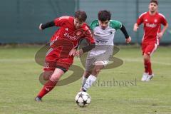 Kreisklasse - Saison 2025/26- Türk SV Ingolstadt - SV Lippertshofen - Anil Kayrancioglu rot Türkisch  - Linus Pfaller weiss Lippertshofen - Foto: Meyer Jürgen