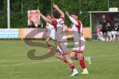 Kreisklasse - Saison 2024/25- Türk SV Ingolstadt - SV Stammham-  -  Der 0:2 Führungstreffer durch - Enis Kuqanaj weiss Türkisch per Fallrückzieher - jubel  - Foto: Meyer Jürgen