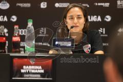 3. Liga - Saison 2024/25 - Pressekonferenz - FC Ingolstadt 04 -  - Cheftrainerin Sabrina Wittmann (FCI) - XXXXX - Foto: Meyer Jürgen