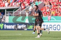 DFB-Pokal; FC Ingolstadt 04 - 1. FC Kaiserslautern; Tor Jubel Treffer Anschlusstreffer 1:2, Ryan Malone (16, FCI)