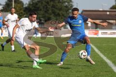 Bezirksliga - Saison 2024/25- TSV Gaimersheim - SVN München - Peter Veit (Nr.9 - TSV Gaimersheim) - Rudi Gerhartsreiter blau München - Foto: Meyer Jürgen