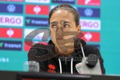 DFB-Pokal; FC Ingolstadt 04 - 1. FC Kaiserslautern; Pressekonferenz Interview Cheftrainerin Sabrina Wittmann (FCI)