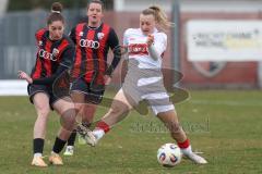 2. Bundesliga Frauen - Saison 2025/26 - FC Ingolstadt 04 Frauen - VFB Stuttgart  - Emma Kusch (Nr.9 - FC Ingolstadt Frauen I) - Schetter Leonie weiss Stuttgart  - Foto: Meyer Jürgen