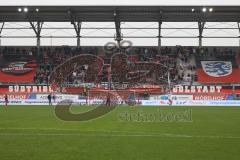 3.Liga - Saison 2022/2023 - FC Ingolstadt 04 -  - FC Freiburg II - Choreo - Fans - Südkurve - Banner - Spruchband - Foto: Meyer Jürgen