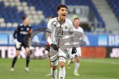 3. Liga; SV Wehen Wiesbaden - FC Ingolstadt 04; Tor Jubel Treffer 0:2 Deniz Zeitler (38, FCI)