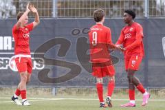 Bayernliga Nord - Saison 2023/24 - FC Ingolstadt 04 II - SC Eltersdorf- Michael Udebuluzor (Nr.11 - FCI) mit dem 3:1 Führungstreffer - jubel - XXXXX - Foto: Meyer Jürgen