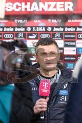 3. Liga; FC Ingolstadt 04 - 
SV Sandhausen; vor dem Spiel Cheftrainer Michael Köllner (FCI) Interview