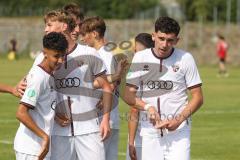 A-Junioren - DFB Pokal  - Saison 2024/25 - A-Junioren - FC Ingolstadt 04 - Hannover 96 - Der 1:0 Führungstreffer durch Drakulic Ognjen weiss FCI - jubel - XXXXX - XXXXX - Foto: Meyer Jürgen