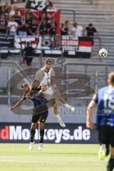 3. Liga; 1. FC Saarbrücken - FC Ingolstadt 04 - Zweikampf Kampf um den Ball Kopfball Ryan Malone (16, FCI)