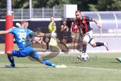 Testspiel; 3. Liga; FC Ingolstadt 04 - SSV Ulm; Torchance David Kopacz (29, FCI) Torwart Ortag Christian (39 ULM)