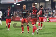 3. Liga; SC Verl - FC Ingolstadt 04; Ausgleich 2:2 Tor Jubel Treffer Simon Lorenz (32, FCI) Fredrik Carlsen (8, FCI)