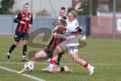 2. Bundesliga Frauen - Saison 2025/26 - FC Ingolstadt 04 Frauen - VFB Stuttgart  - Emma Kusch (Nr.9 - FC Ingolstadt Frauen I) - Schetter Leonie weiss Stuttgart  - Foto: Meyer Jürgen