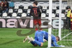 3. Liga; SC Verl - FC Ingolstadt 04; Tor Jubel Treffer Ausgleich 1:1 Frederik Christensen (11, FCI) Torwart Schulze Philipp (1 Verl)