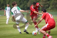 Kreisklasse - Saison 2025/26- SV Lippertshofen - Türkisch SV Ingolstadt-  - Markus Thieme weiss Lippertshofen - Kerem Düzkün rot Türkisch - Markus Thieme weiss Lippertshofen - Foto: Meyer Jürgen