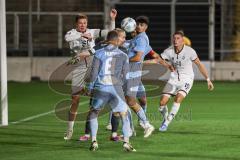 Toto-Pokal 2024; TürkGücü München - FC Ingolstadt 04; Torchance verpasst Sebastian Grönning (11, FCI) Mladen Cvjetinovic (19, FCI) Torwart Schmid, Julius (1 TGM) Hoppe, Benedikt (8TGM)