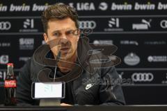 3. Liga; FC Ingolstadt 04 - SC Freiburg II; Pressekonferenz Interview Cheftrainer Thomas Stamm (SCF)