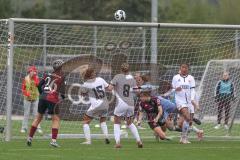 DFB Pokal - Frauen - Saison 2025/26 - FC Ingolstadt 04 Frauen - 1. FC Nürnberg - Torwart Anna-Lena Daum (Nr.22 - FC Ingolstadt Frauen I) - Lein Nastassja rot Nürnberg - Foto: Meyer Jürgen