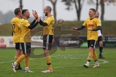 Kreisliga - Saison 2024/25- TSV Lichtenau - FC Mindelstetten -  Der 3:0 Führungstreffer durch - Mentor Haliti gelb Lichtenau - jubel - Foto: Meyer Jürgen