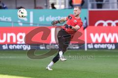 3. Liga; FC Ingolstadt 04 - FC Hansa Rostock; vor dem Spiel Torwart Marius Funk (1, FCI)