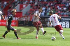 3. Liga; FC Ingolstadt 04 - VfL Osnabrück; Fredrik Carlsen (8, FCI) Yann Sturm (7, FCI) Wagner Fridolin (26 VFL)