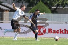 Kreisklasse - Saison 2024/25- TSV Gaimersheim II - TSV Etting  - Simon Gelbmann weiss Gaimersheim - Christian Redl blau Etting - Foto: Meyer Jürgen