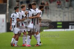 3. Liga - Saison 2026/27 - FC Ingolstadt 04 -  Großaspach - Der 0:1 Führungstreffer durch Obed Ugondu (Nr.17 - FCI) - jubel -  - XXXXX - Foto: Meyer Jürgen