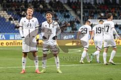 3. Liga; SV Wehen Wiesbaden - FC Ingolstadt 04; Tor Jubel Treffer 0:2 Deniz Zeitler (38, FCI) Benjamin Kanuric (8, FCI) Torschützen Rosing