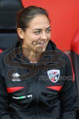 3. Liga; FC Ingolstadt 04 - 1. FC Schweinfurt 05; vor dem Spiel Cheftrainerin Sabrina Wittmann (FCI)