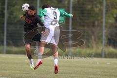 *** Bayernliga Nord - Saison 2025/26 - *** FC Ingolstadt 04 II - SC Eltersdorf - Mustafa Özden (Nr.6 - FC Ingolstadt II) - Yannik Jassmann weiss Eltersdorf  - Foto: Meyer Jürgen