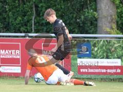 Relegation zur Kreisklasse - Saison 2025/26 - TSV Gaimersheim II - SC Irgertsheim  - Manuel Rensen orange Irgertsheim - Daniel MArxreiter schwarz Gaimersheim  - Foto: Meyer Jürgen